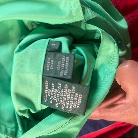 Ralph Lauren Vibrant Green Vest with Gold Accents size S - Picture 8 of 9